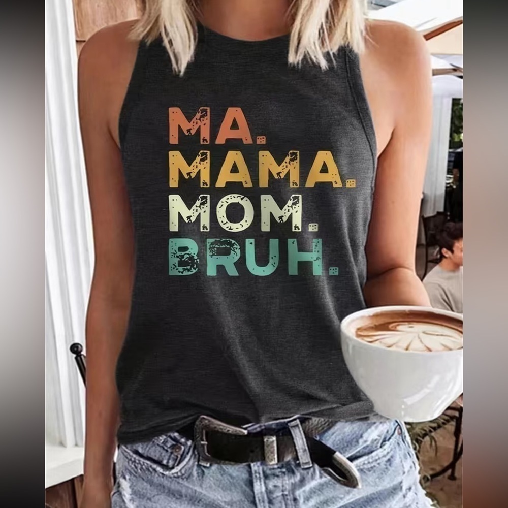 Ma Mama Graphic Tank Top Shirt NWT